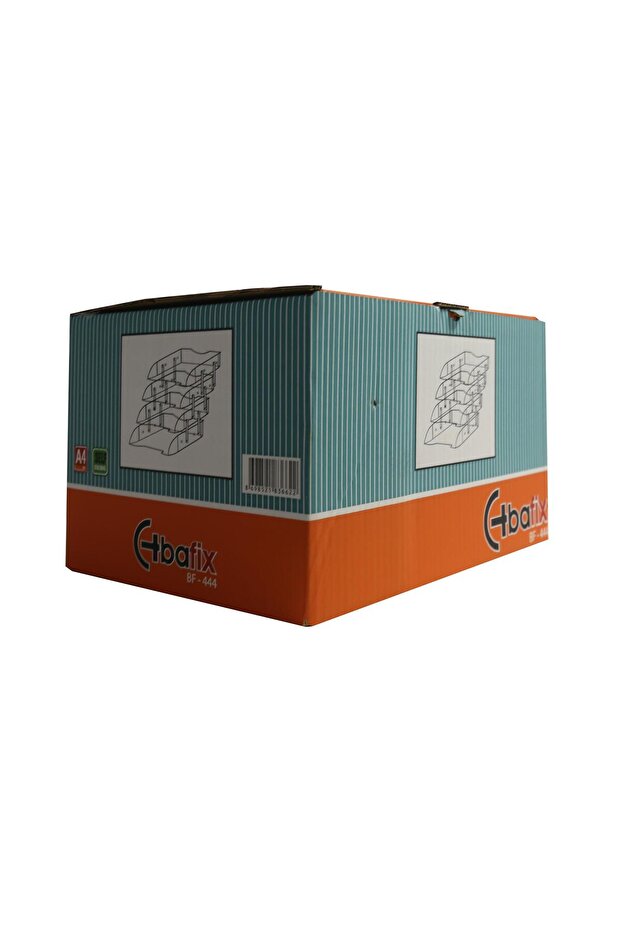 رف المستندات المتحرك البلاستيكي 4 قطع شفاف BFX 444