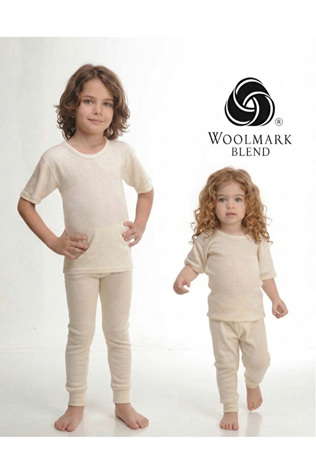 Children's Wool Underwear Undershirt-Natural Merino Wool U, Sweat-Absorbent, and Protective Against Bronchitis 1St Quality Premium