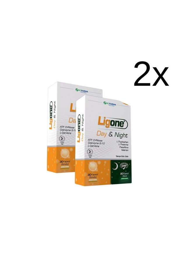 Ligone Day Night Supplement Food Supplement 30+30 Capsules X2 Pieces