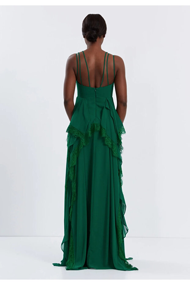 Rochie lunga Luna verde - 5