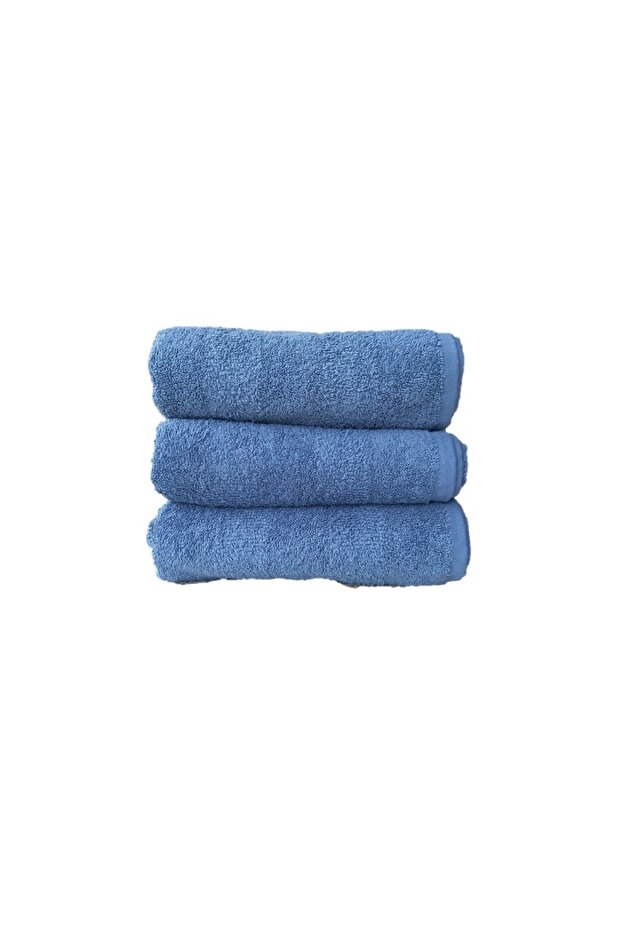 Hand and Face Towel Blue 3 Pieces 50 X 90 Quick Washing and Drying