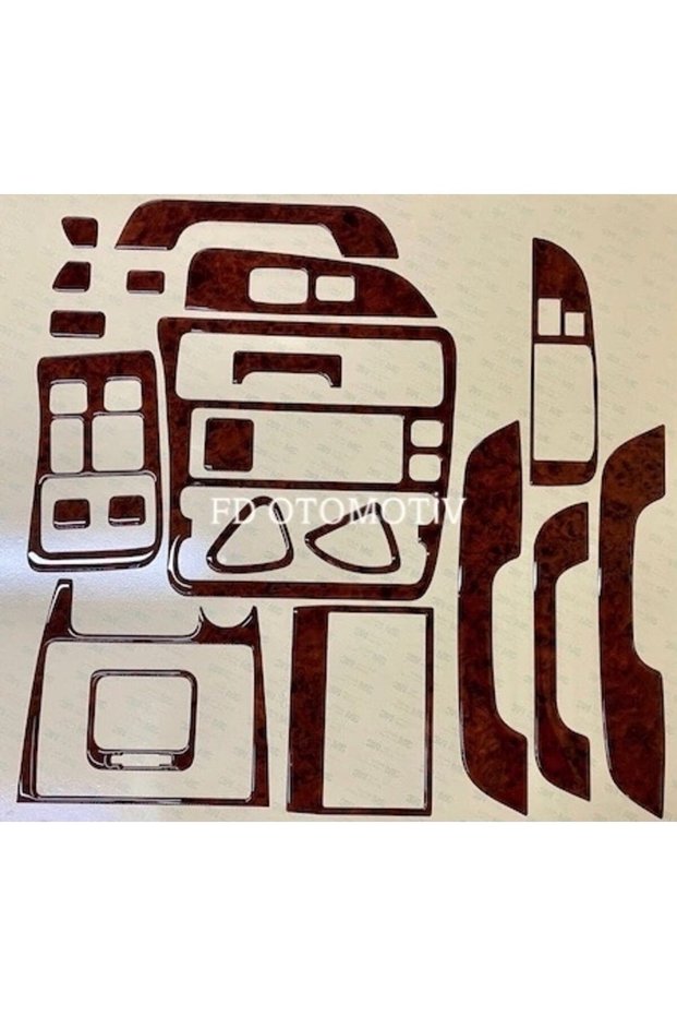 Toyota Corolla Legendary Body Shell, Dashboard, Console, Trim, Chest Covering Set, Mahogany Color, Special Design