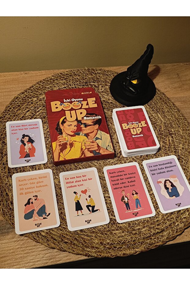 Booze up Drinking Game Romantic - 50 Cards with Pouch Gift | Fun Card Game for Couples
