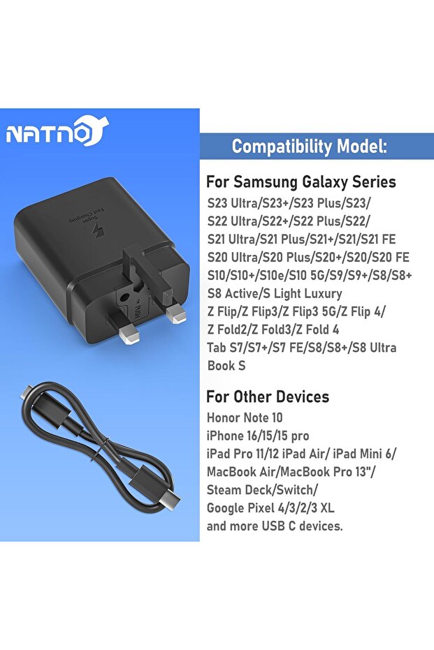 محول شحن سامسونج فائق السرعة بقوة 45 واط - 4