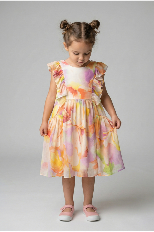 Mayoral Abel Lula Girl's Chic Dress Purple