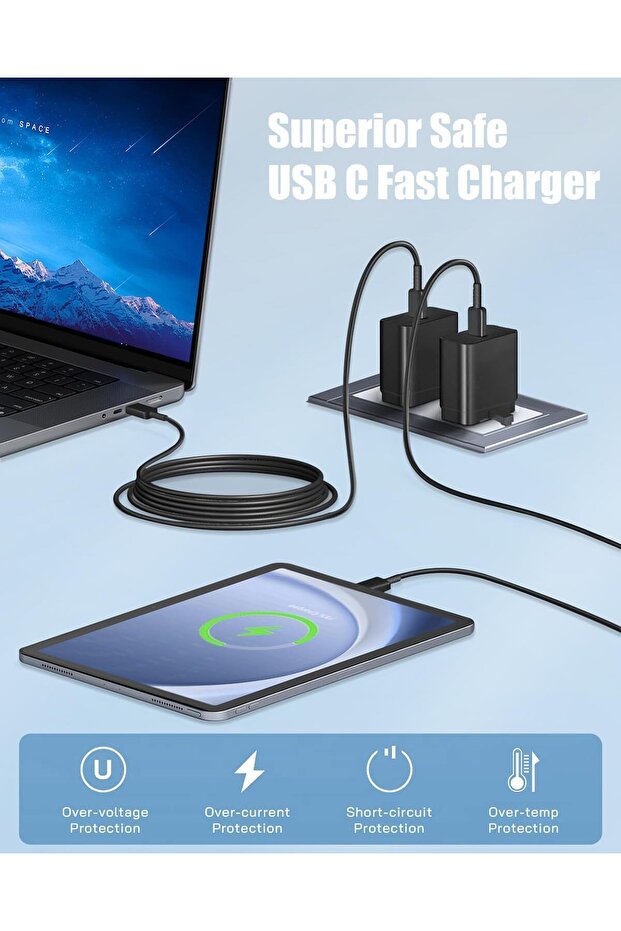 محول شحن سامسونج فائق السرعة بقوة 45 واط - 8