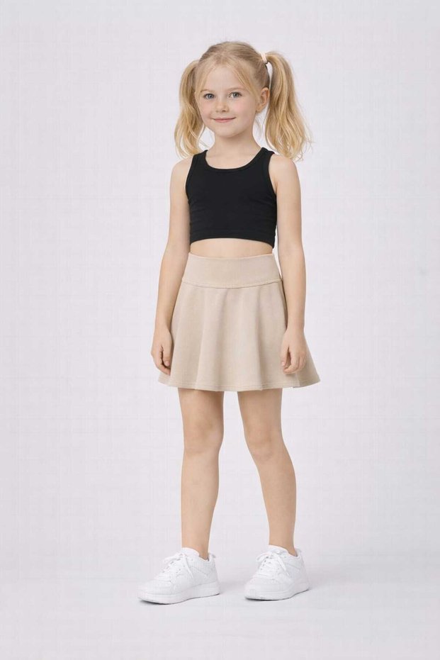 High Waist Shorts Flounced Tennis Sports Skirt Diver Fabric