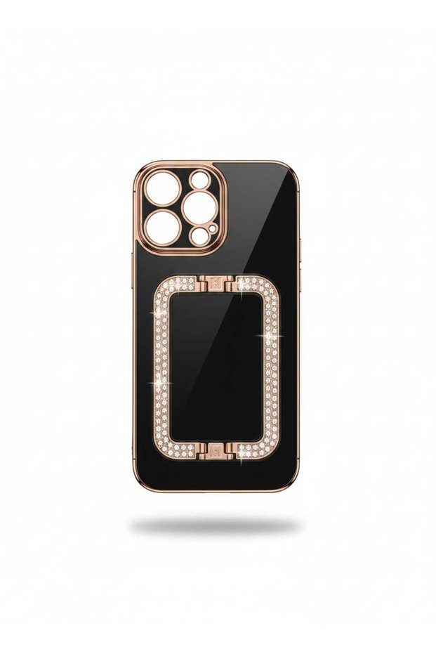 Iphone 12 pro black case with handgrip design.