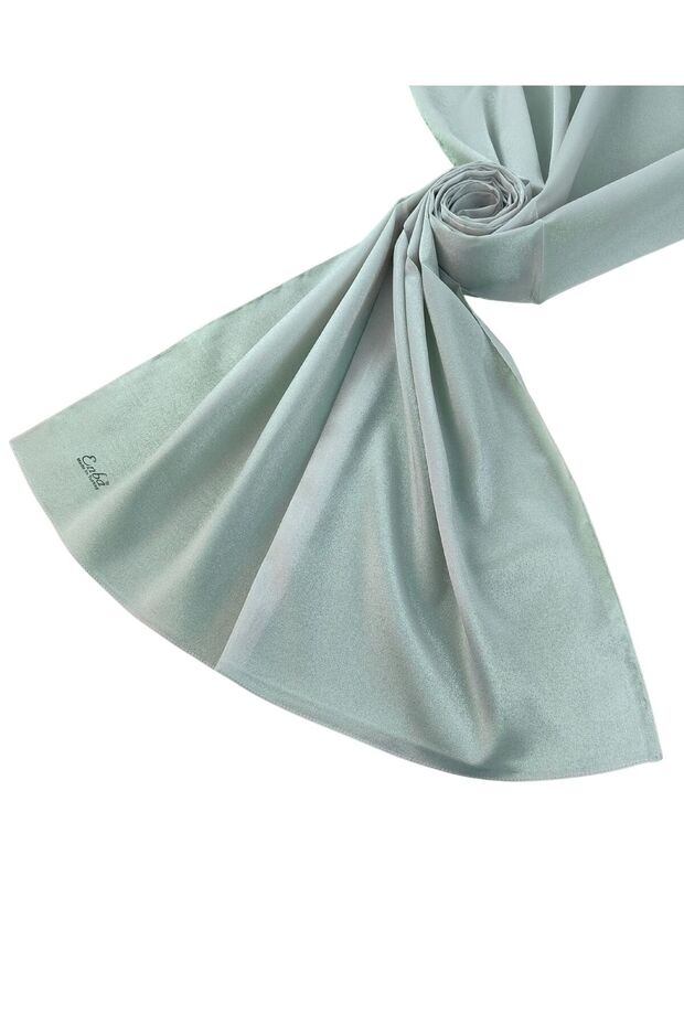 شال إنبا اللامع 75x190 سم - فضي