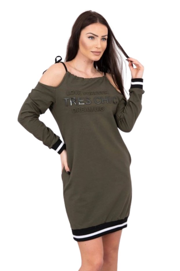 Rochie kaki Tres Chic