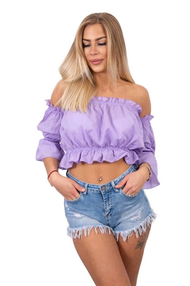 Bluză spaniolă violetă