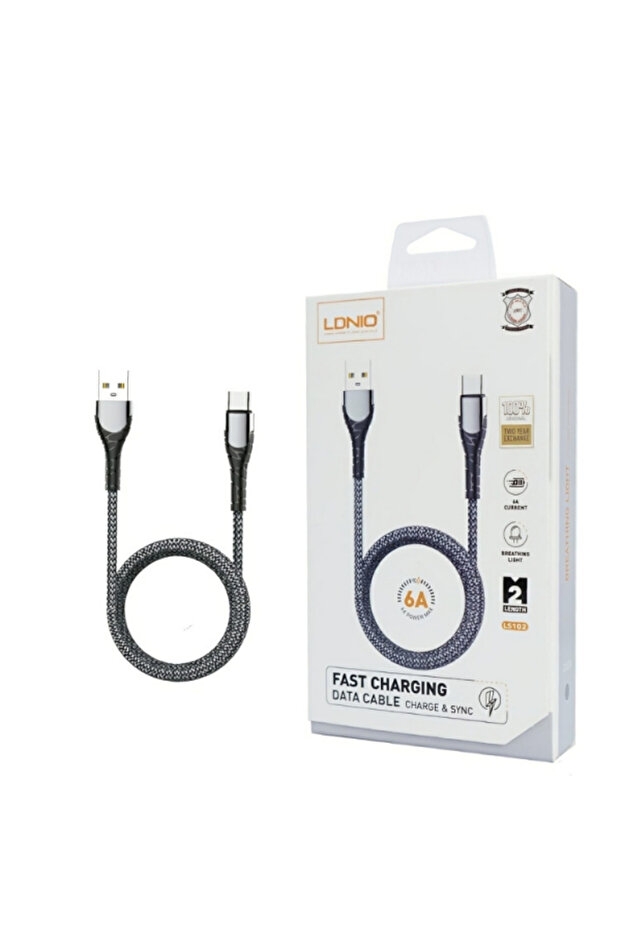 كابل شحن LS102 بطول 2 متر من نوع USB-C