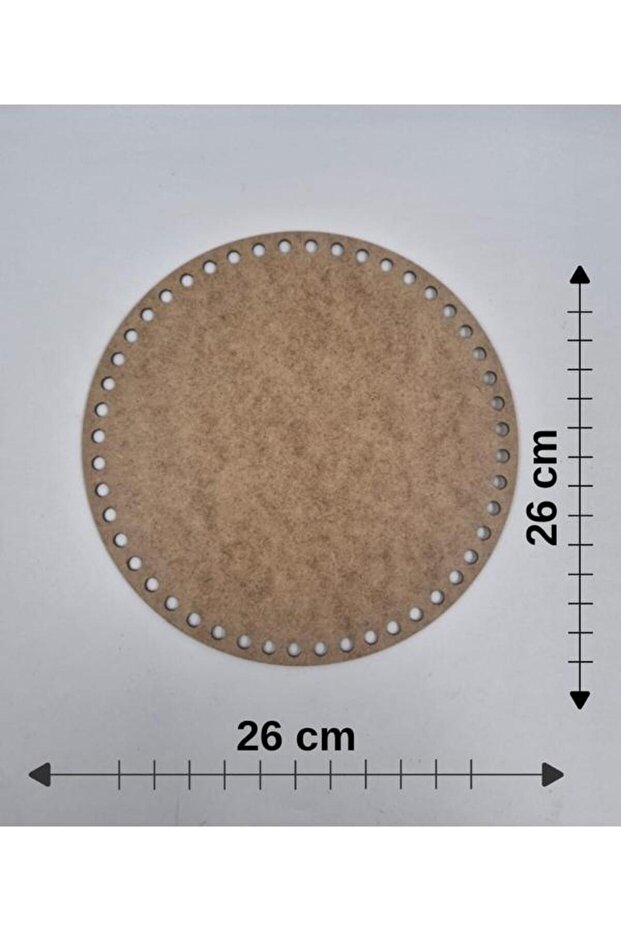 Wooden 26X26 cm 10 Pieces Tray Knitting Plate Supla Perforated Coaster Crochet Base Craft Basket Base