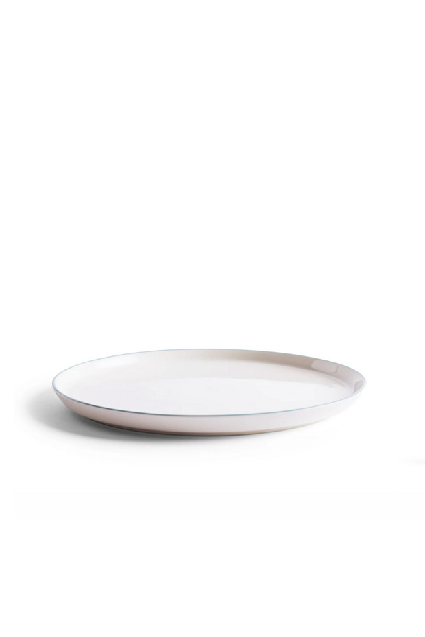 Roman 4-Piece White-Blue Large Plate