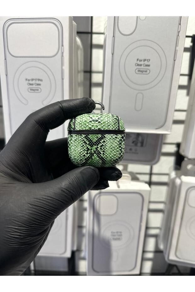 AirPods 3. Generation Compatible Snake Patterned Premium Protective Case Shock-Absorbing Hard Cover