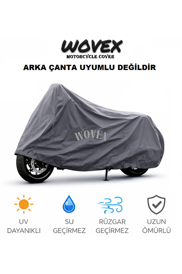 Motorcycle Tarp Compatible with Piaggio X9 250-500Cc, Model Compatible Tarp with Bag Iz, Gray