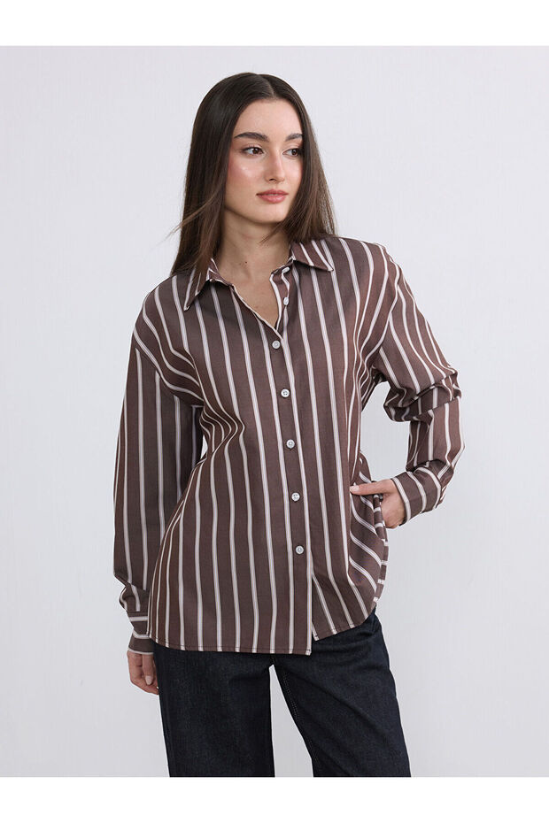 Two Mt Shop Quality Petite Striped Women's Shirt