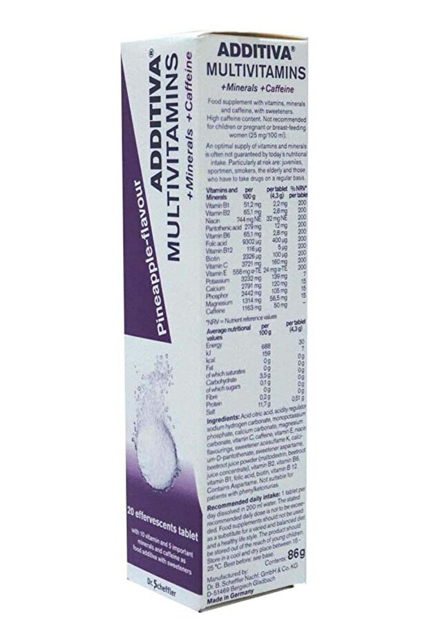 Additiva Multivitamin + Minerals + Caffeine Boost
