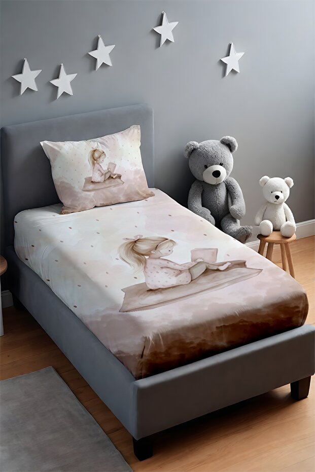 ساعة الأحلام منقوش غطاء سرير وغطاء وسادة - 2