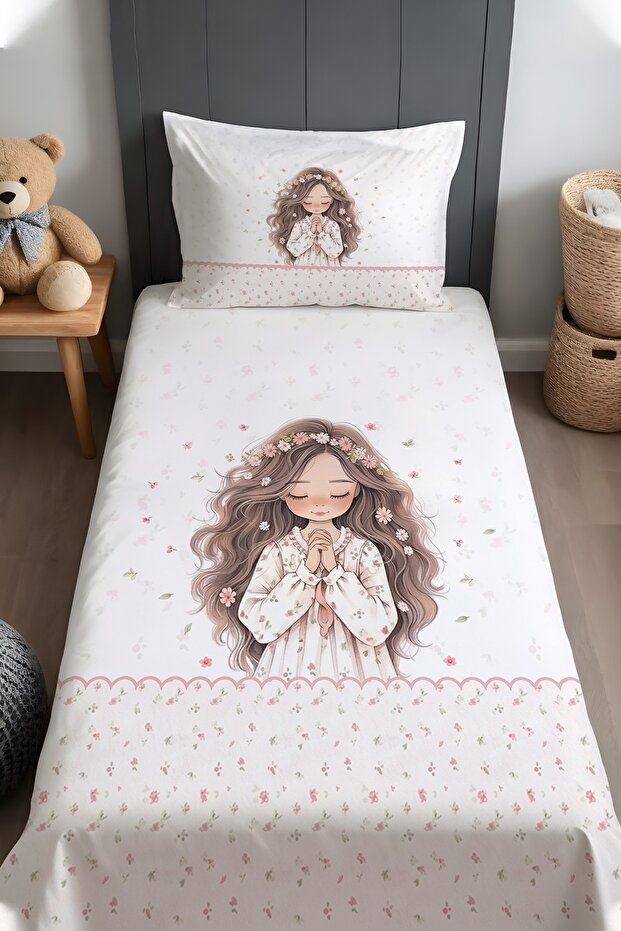 Masum Melek Patterned Bedspread and Pillowcase