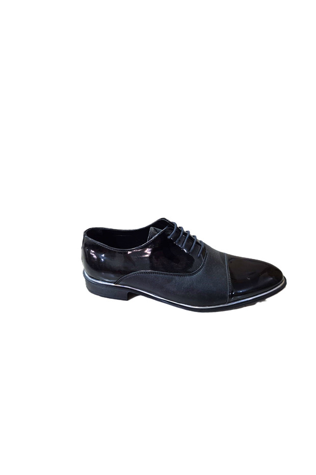 Falcon Damatlık Matte Patent Leather Classic Men's Shoes