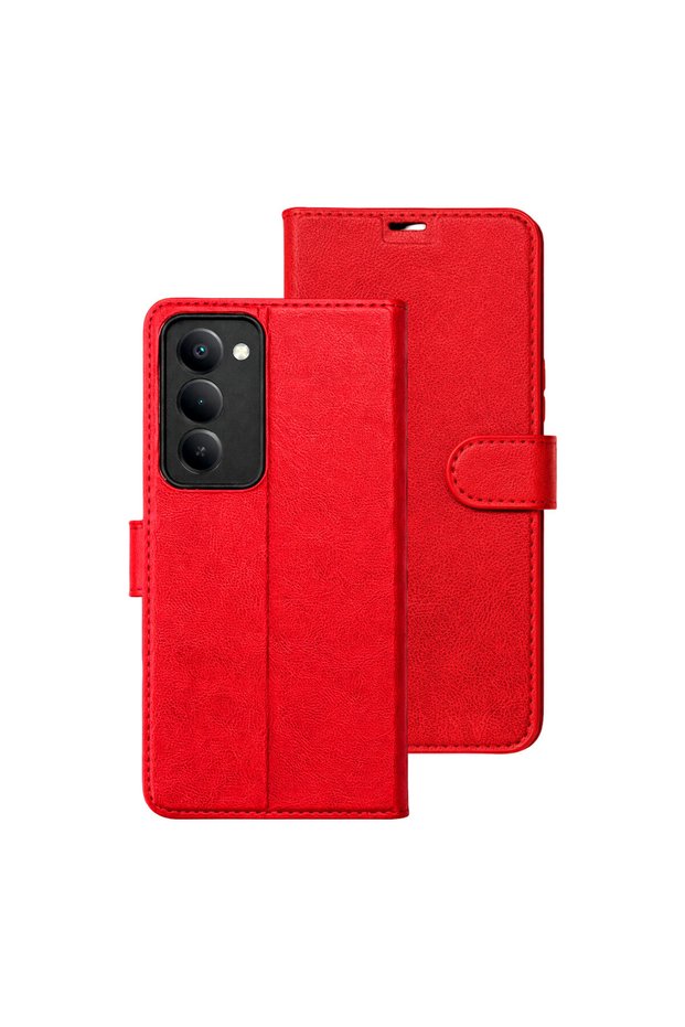 D Leather Premium Case Compatible with Redmi 15 5g, with Cover and Stand Function C Wallet I