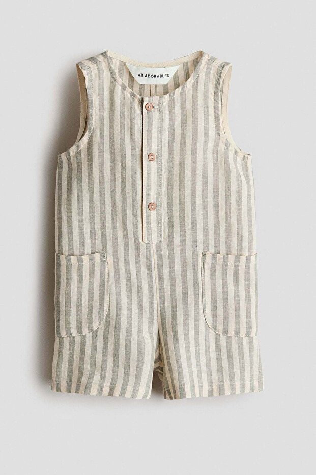 Linen romper suit