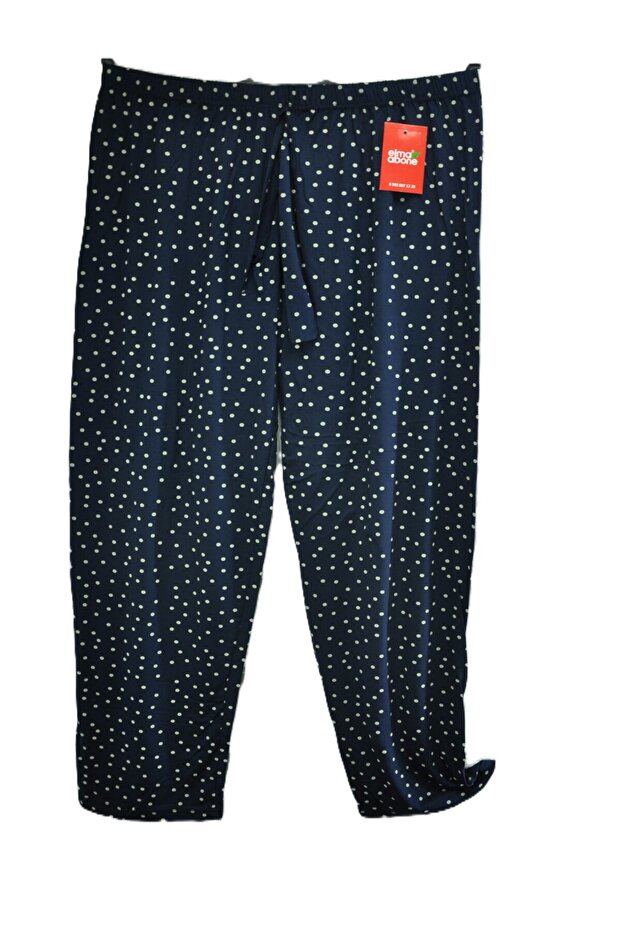 Plus Size Women's Summer Cotton Pants with Elastic Waist