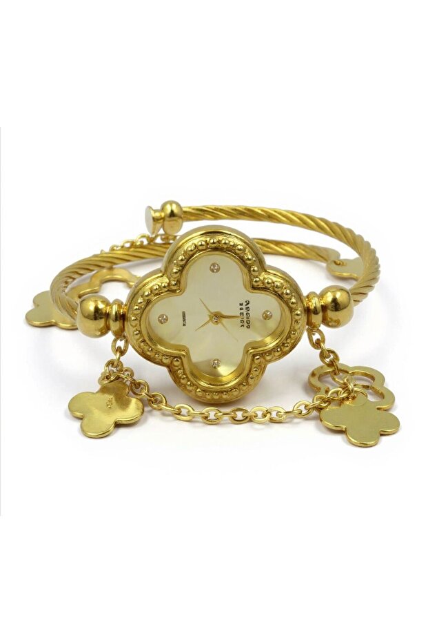 VCA Bangle & Bracelet Set Watch (Limited Edition) Stainless Steel - GOLD