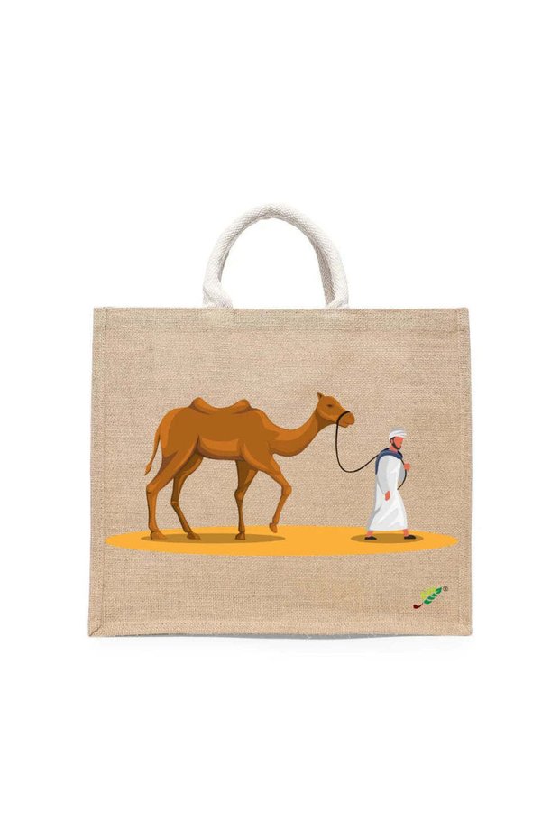 Tote Bag - The Desert Nomad Printed Stylish Carry-All Cotton Tote Set of 01