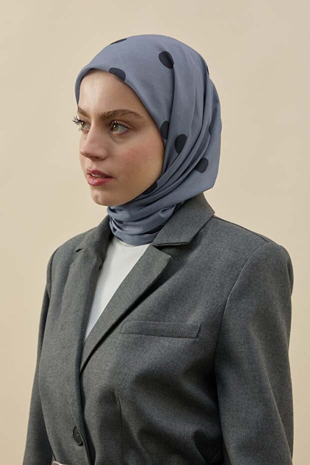Eșarfă Lina cu model buline - 1