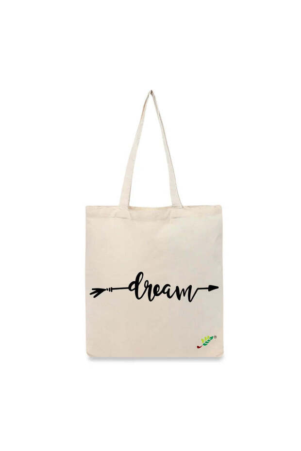 Tote Bag - Dream Printed Stylish Carry-All Cotton Tote Set of 01