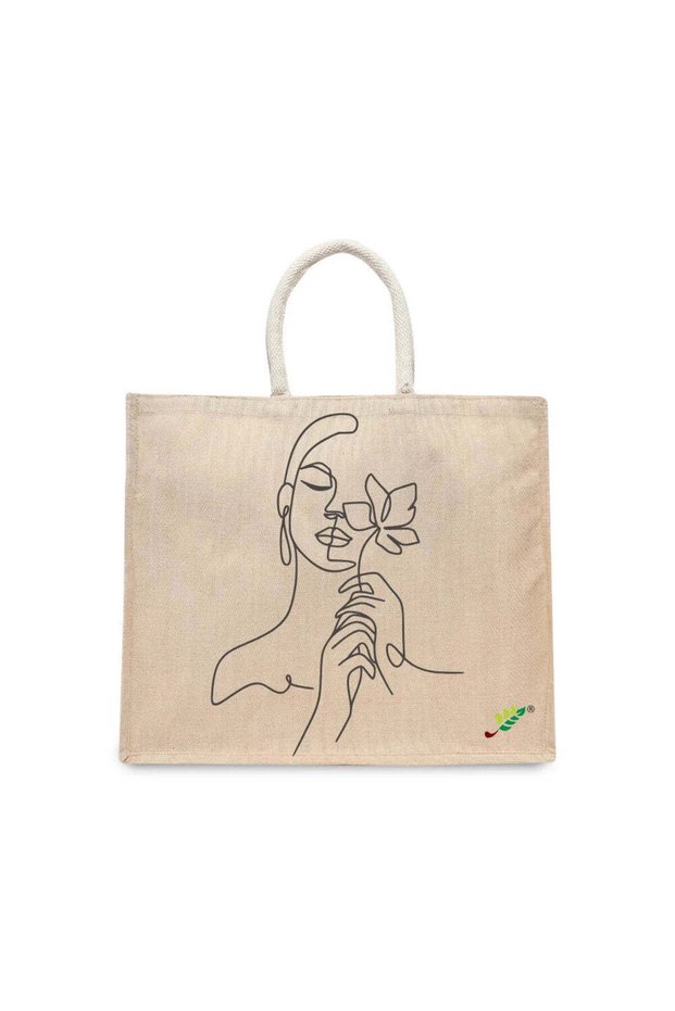 Tote Bag - Blossom muse Printed Stylish Carry-All Cotton Tote Set of 01