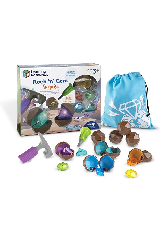 Rock 'N Gem Surprise, Sorting, Matching & Counting Skills Activity Set, Early Ste