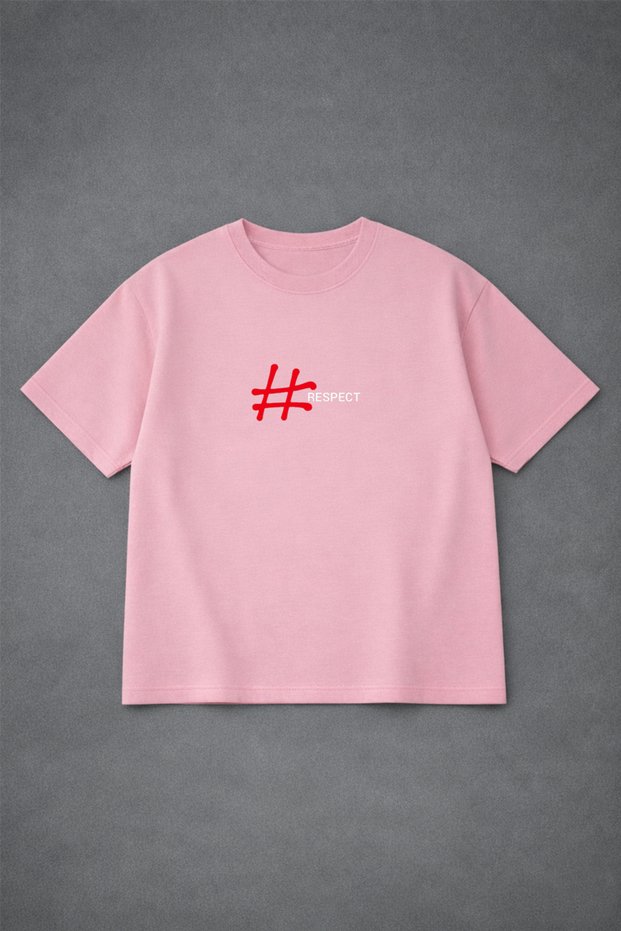 Unisex Oversized T-Shirt Respectt Printed 100% Cotton Tee Shirt Comfortable Fit