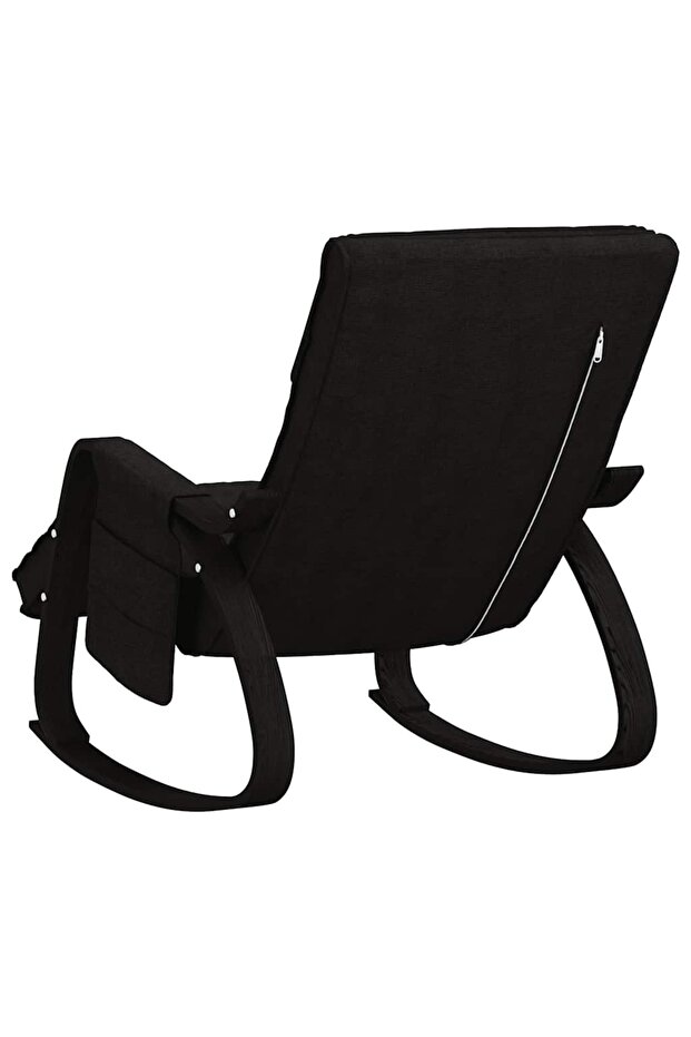 Scaun balansoar, negru, material textil - 5