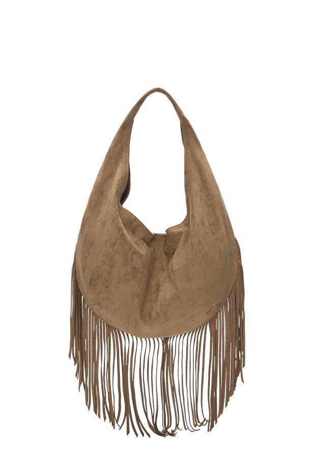 Püsküllü tote çanta - 2