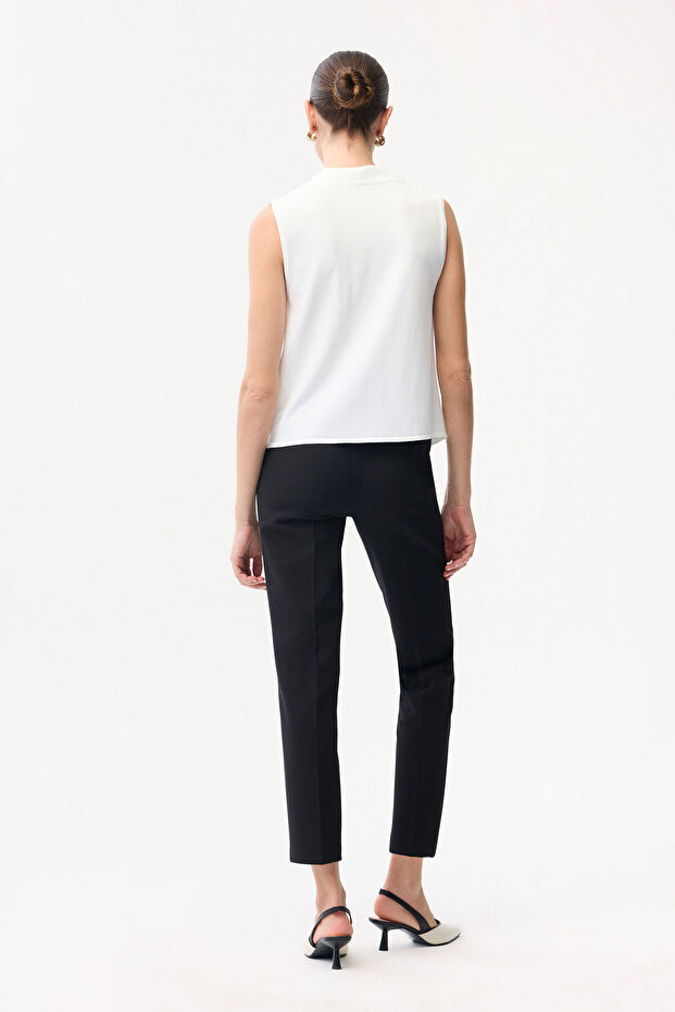 Kolsuz Triko Bluz - 5