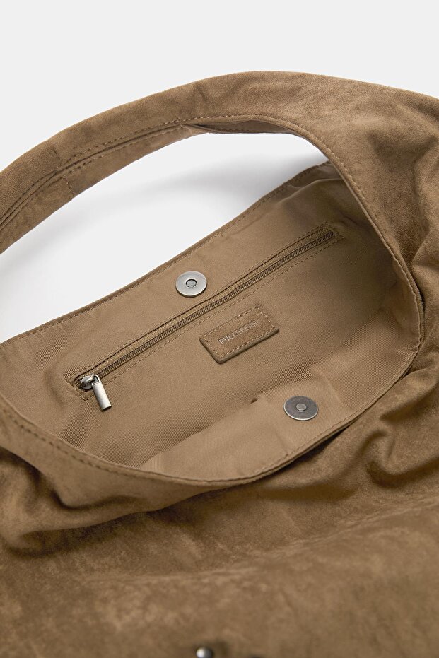 Püsküllü tote çanta - 3