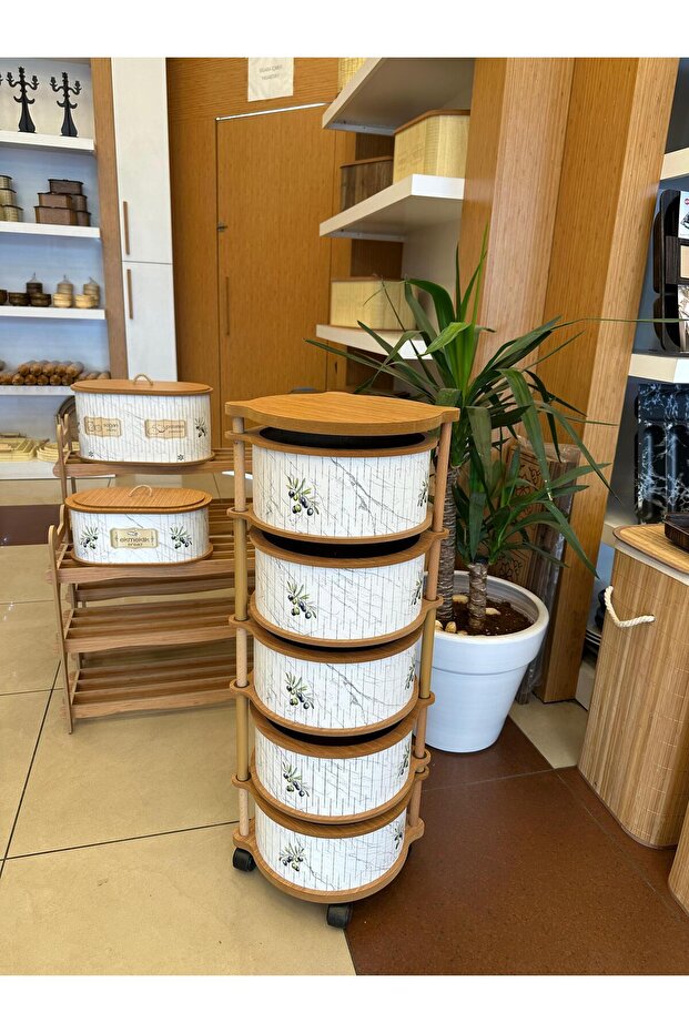 Ahşap 5 Li Sebzelik - 1