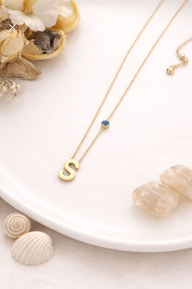 Letter S Steel Necklace