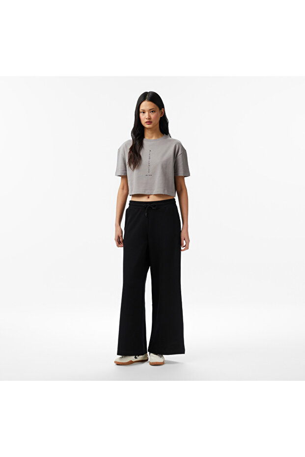United4 Regular Fit Women's Black Sweatpants