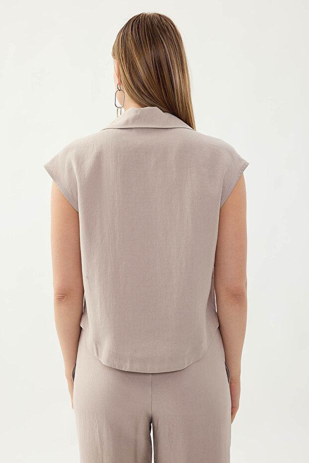 Blouse with Front Zipper - 5