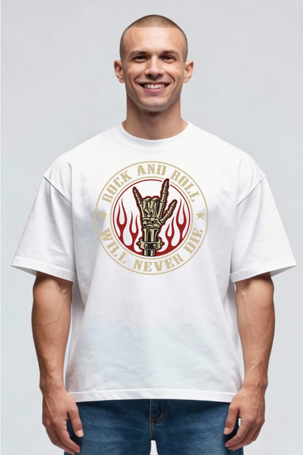 Tricou Oversize - Rock Never