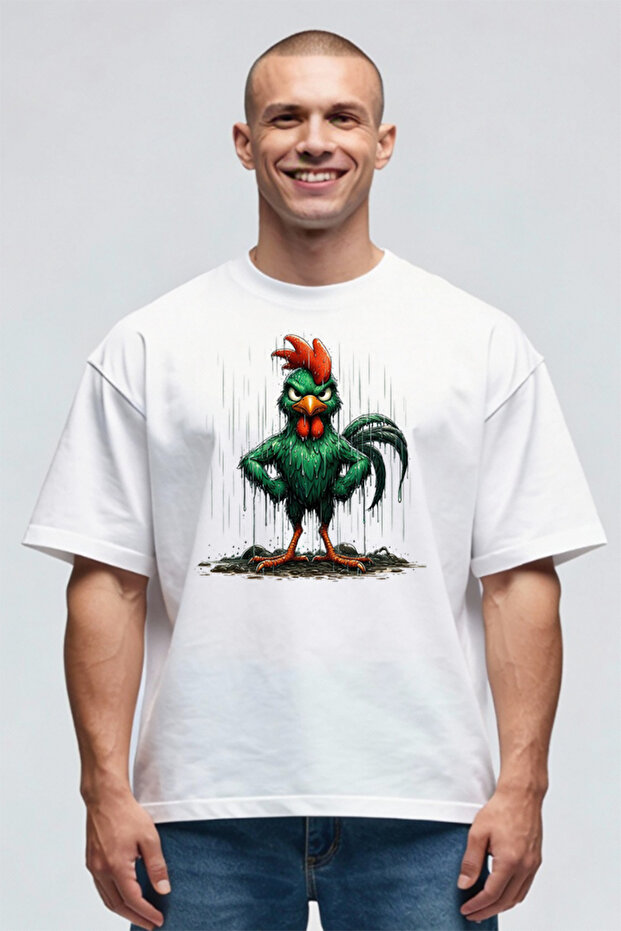 Tricou Oversize - Cocoș - 1
