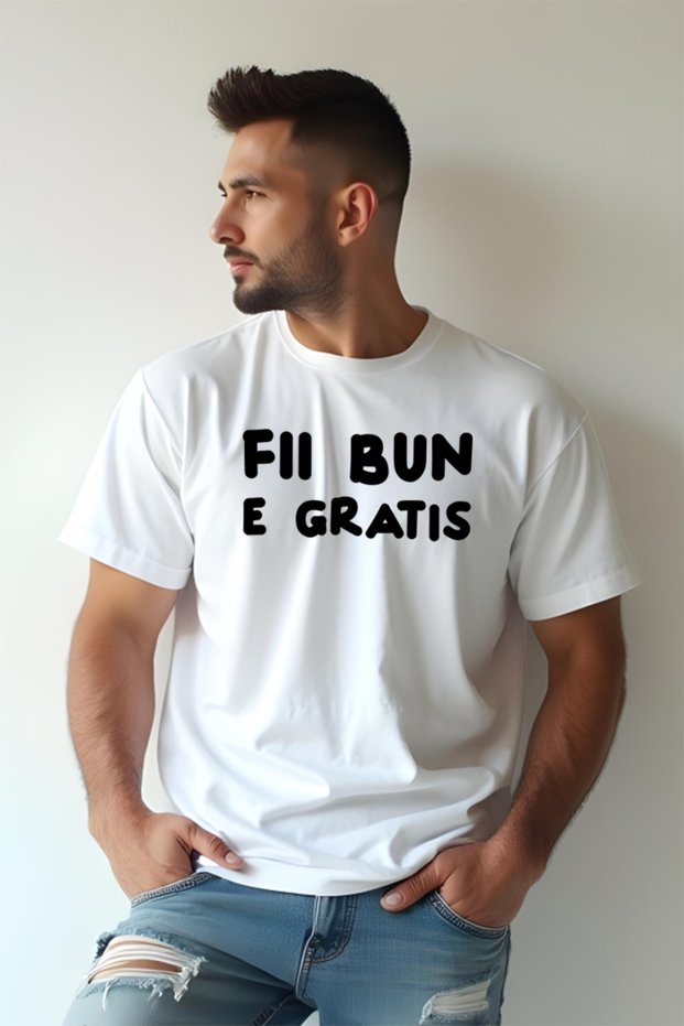 Tricou Oversize - Fii bun, e gratis