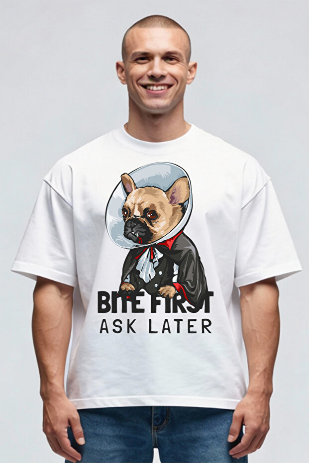 Tricou Oversize - Bite First - 1