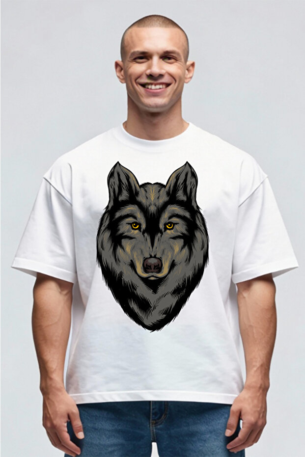 Tricou Oversize - Lup - 1
