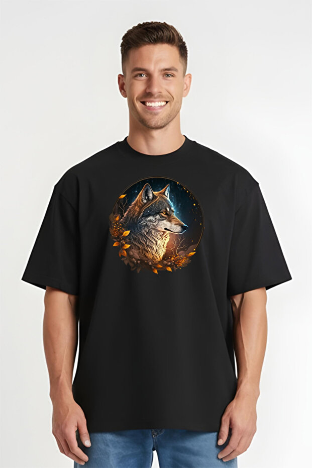 Tricou Oversize - Lup - 1