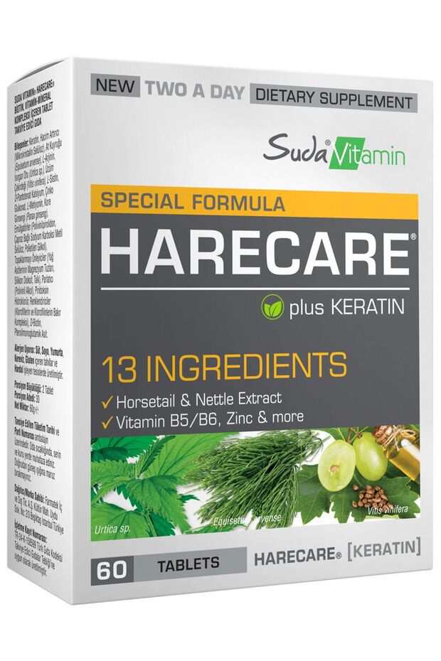 HARECARE PLUS KERATIN 60 TABLET